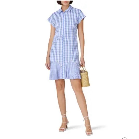Thakoon Collective Blue Gingham Dress - Picture 1 of 16